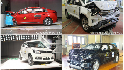 EURO NCAP POSLALO PROTI BARIÉRAM IONIQ, Q2, EDGE, IGNIS A TIVOLI