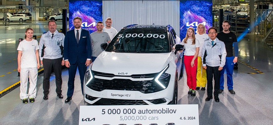 Kia Žilina vyrobila 5 miliónov áut. Jubilant je Sportage