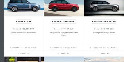 Land Rover Range Rover Evoque Konfigurator