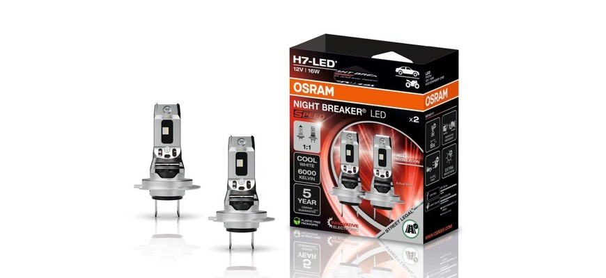 Prvé legálne LED náhrady veľkosti halogénovej žiarovky: OSRAM NIGHT BREAKER LED SPEED H7