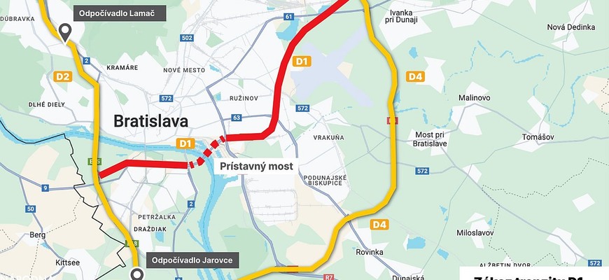 Zákaz nákladných áut na Prístavnom moste? Bratislava mení pravidlá