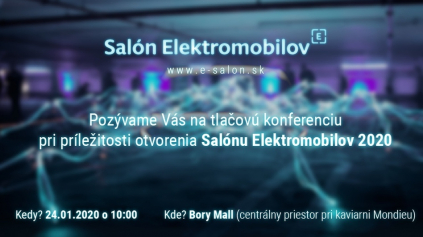 SALÓN ELEKTROMOBILOV 2020 - NAJVÄČŠIA VÝSTAVA ELEKTROMOBILOV V SR BUDE V BORY MALL