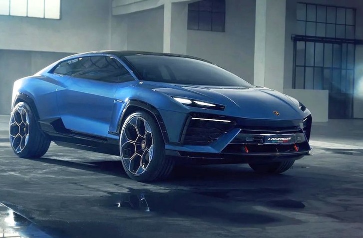 NOVÉ ELEKTRICKÉ LAMBORGHINI LANZADOR PRED PREMIÉROU V PEBBLE BEACH, NA PRVÝCH FOTKÁCH