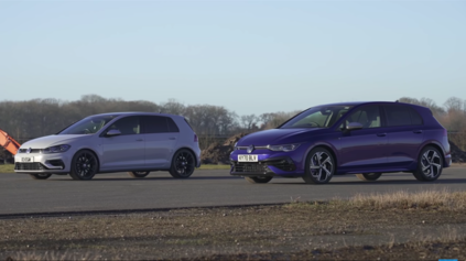 DRAG RACE VW GOLF R PROTI STARŠIEMU KÚSKU