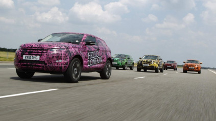 TESTOVANIE RANGE ROVER EVOQUE NA VEREJNOSTI