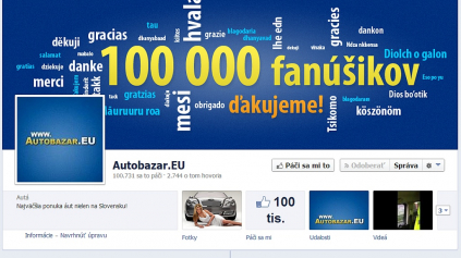 AUTOBAZER.EU SLÁVI 100 000 FANS NA FB ŠTÝLOVÝM VIDEOM