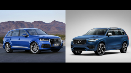 PRIAME TVAROVÉ POROVNANIE AUDI Q7 S LINE A  VOLVO XC90 R DESIGN